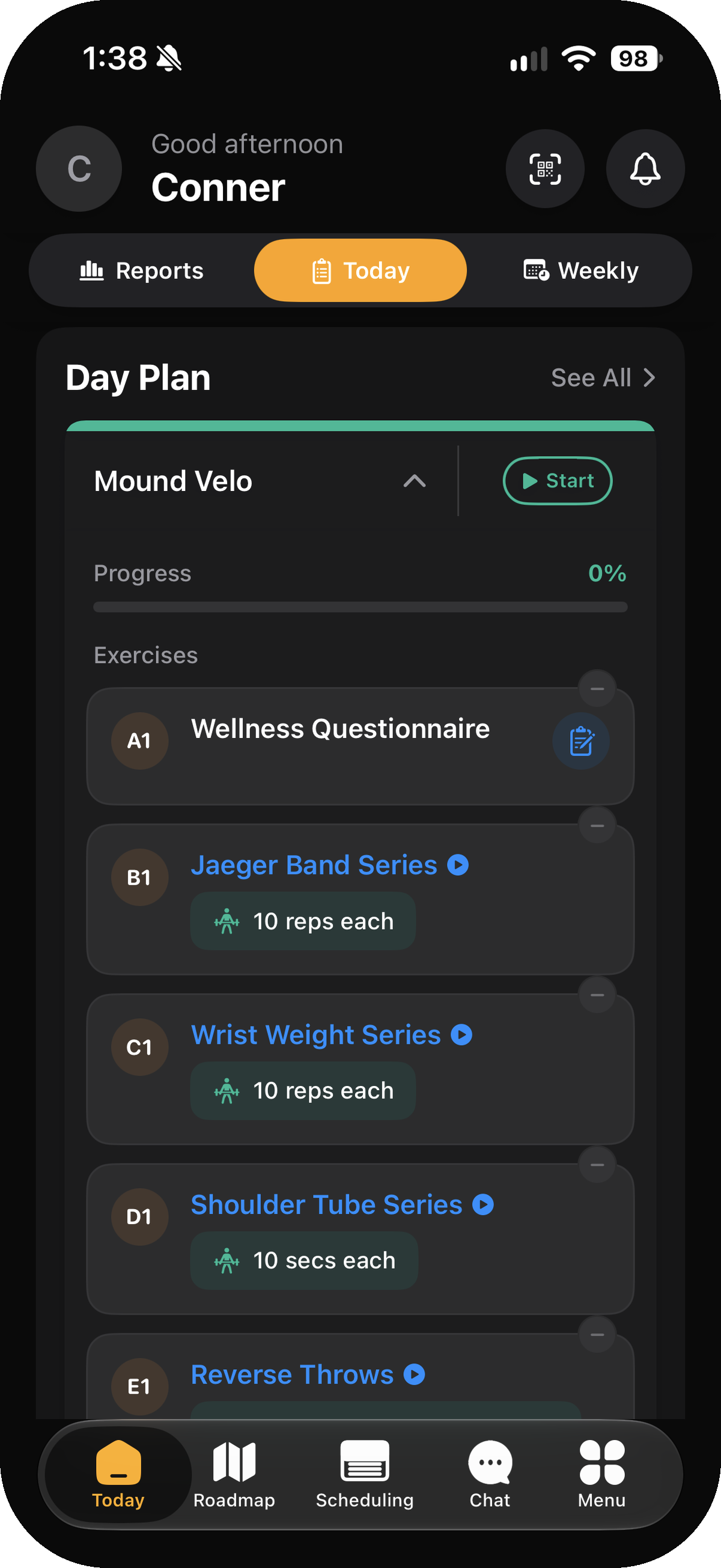 What do I train today?