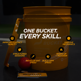 ONE BUCKET. EVERY SKILL.

- Improve contact quality
- Structured sessions
- Develop bat speed
- Build arm speed
- Warm up + recover
- Groove mechanics